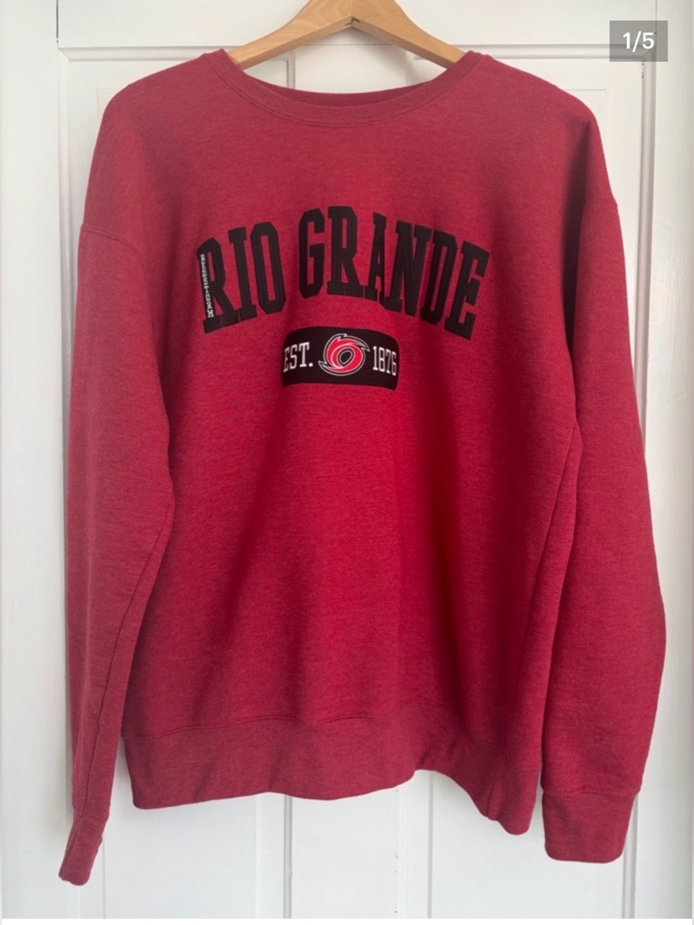 University of Rio Grande Red Sweatshirt Size M/L Excellent Condition